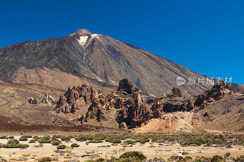 Pico de Teide和崎岖的景观，特内里费